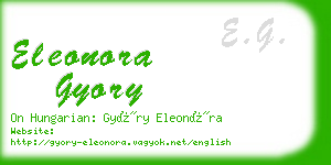 eleonora gyory business card